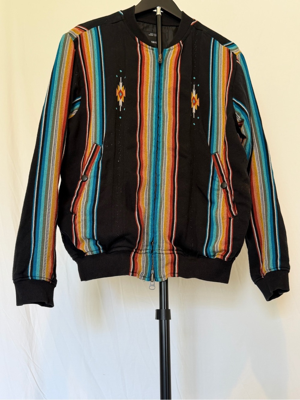 Tenth Division Garment Supply C. 10 Deep Serape Stripe Bomber Jacket Men’s Small